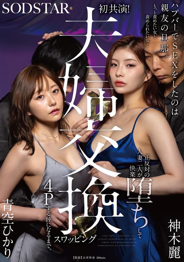 【特典版】ハプバーでSEXをしたのは親友の旦那。もっと責めたい女と責められたい女…正反対の人妻二人が快楽堕ちして夫婦交換スワッピング4Pする仲になるまで。 青空ひかり 神木麗