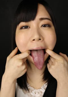 ベロ観察・ベロ唾液フェチズム ゆずりはえな