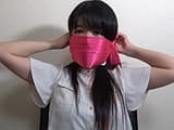 菅原花音 － 布猿轡をたくさん巻いてみた。