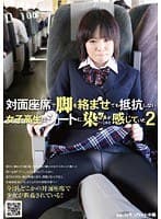 対面座席で脚を絡ませても抵抗しない女子校生はシートに染みがつくほど感じていた 2