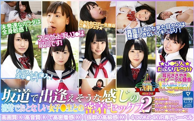 【VR】坂道で出逢えそうな感じの清楚でおとなしい女子●生との密着セックス 2